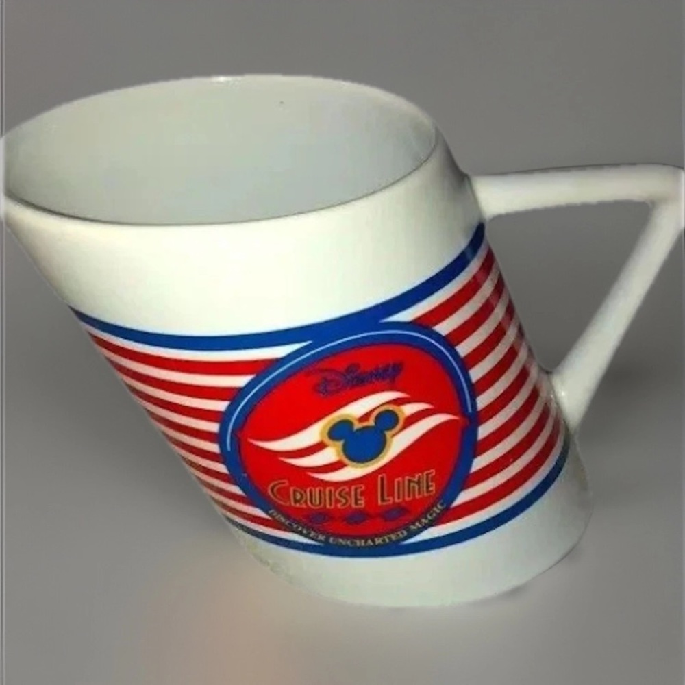 Disney Cruise‎ Line Coffee Mug Red Blue White